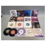 Group of 45rpm records including Van Halen, The
