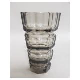 Josef Hoffmann for Moser Art Deco smoked crystal