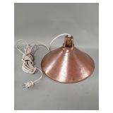 Vintage copper hanging light fixture