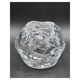 Vintage Kosta Boda ï¿½Snowballï¿½ crystal votive