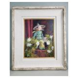Signed Jack Hannah oil on canvas "Flower Boy"