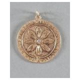 Vintage Merrin 14k gold and diamond "Let Me