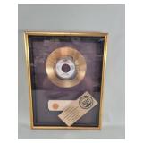 Framed vintage RIAA Certified Gold Single sales