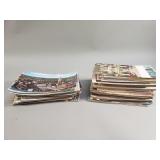 Collection of vintage post cards from around the