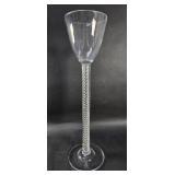 Unmarked Steubenair twist stem toasting goblet