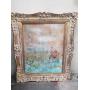 Vintage signed Murray Silsby mixed media painting