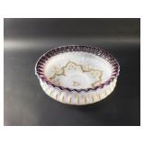 Antique Victorian cased art glass brides basket
