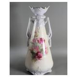 Antique Art Nouveau German Floral porcelain vase