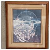 Ben Doolittle print under glass info on verso