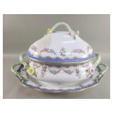 Herend porcelain lidded tureen with matching
