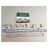 Group of costume jewelry necklaces and