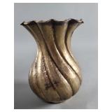 Vintage Italian hand hammered brass vase