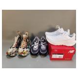 Group of sneakers, various makers & sizes