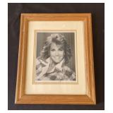 Framed signed Jane Fonda photo with COA