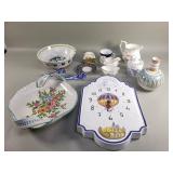 Group of porcelain and ceramic bowls, lidded