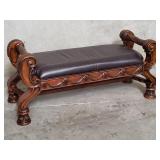 Ashley Furnitures Industries faux leather bench