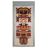 Vintage handwoven South American wool wall