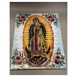 Ceramic tile mosaic mural