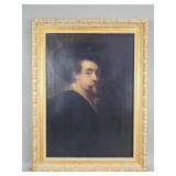 Vintage oil on canvas portrait of  Peter Paul