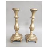 Pair of vintage brass candlesticks
