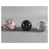 Ocean jasper, cherry blossom agate, black