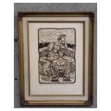 Pencil signed #10/50 "Part of A Waiting Group"
