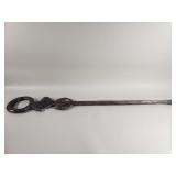 Vintage carved wood figurial cane