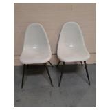 Pair of vintage Chromcraft fiberglass chairs