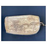 Leather hand tooled rifle protector