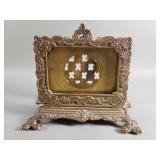 Vintage brass letter holder