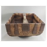 Vintage Chinese rice measure bucket/harvest tray