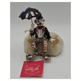 Vintage Ron Lee 1987 hobo clown sculpture on