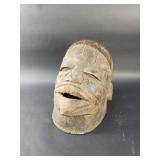 Vintage African carved wood mask