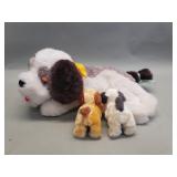 Vintage Alps Mama and Pups The Happy Dog Family