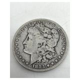 1883-S silver Morgan dollar coin