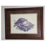 Vintage lithograph hand signed & numbered