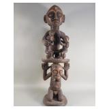 Vintage African carved wood maternity sculpture