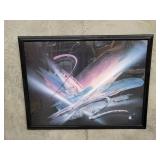 Laurie Fields "Lumina" framed abstract print