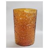 Vintage amber glass vase
