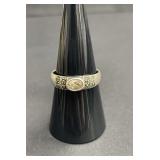 Vintage sterling silver ring with gemstone