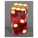 Pair of signed casino dice by mobster Henry Hill