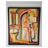 Vintage Armenian hand painted religious art