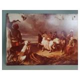 Alfred de Dreux-style print on panel