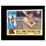 1960 Topps Eddie Matthews baseball card