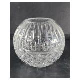 Round crystal vase