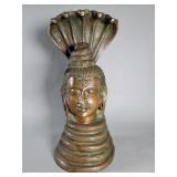 Vintage brass Lord Shiva as Nagaraja sculpture