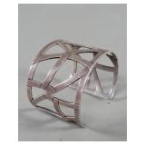 Sterling silver modernist style bracelet