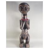 Vintage African carved wood fertility sculpture