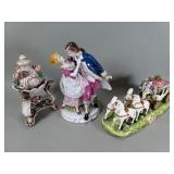 Ceramic and porcelain figurines made in Japan &