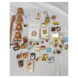 Vintage pins & buttons, Human Rights, Apple,